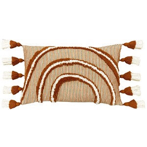 Rainbow Tuft Tasselled Cushion