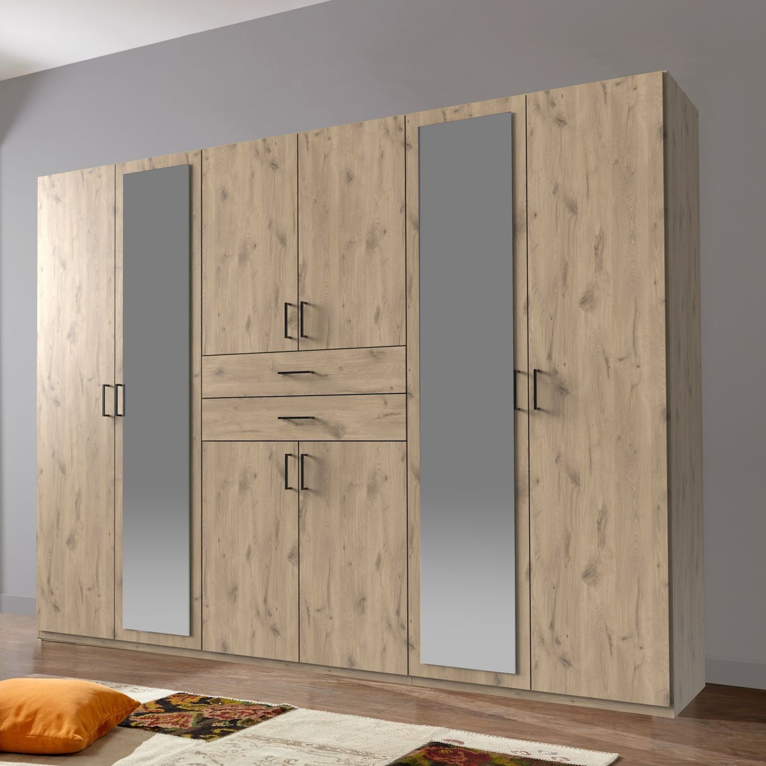 Dillingen Wardrobe - Oak 225cm