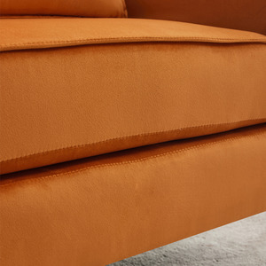 White Fleece Fabric Single Sofa Armchair shot 10811161