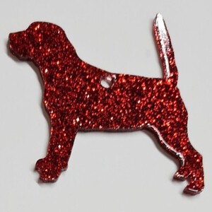 Glitter Beagle Christmas Decoration