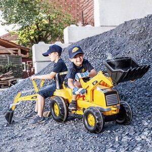 CAT Tractor With Loader and Rear Excavator