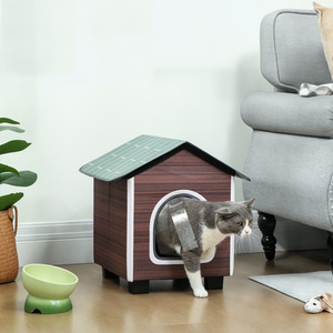 PawHut Waterproof Feral Cat Shelter with Elevated Base