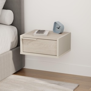 Sandstone, Sonoma Oak Floating Bedside Table with Drawer Wall Nightstand Sandstone,Sonoma Oak shot 10953524