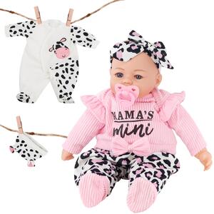 Baby Girl with Sounds Dummy Bonus Cow Outfit