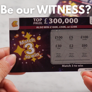 Will You Be Our Witness Set Of 2 Scratch Tickets