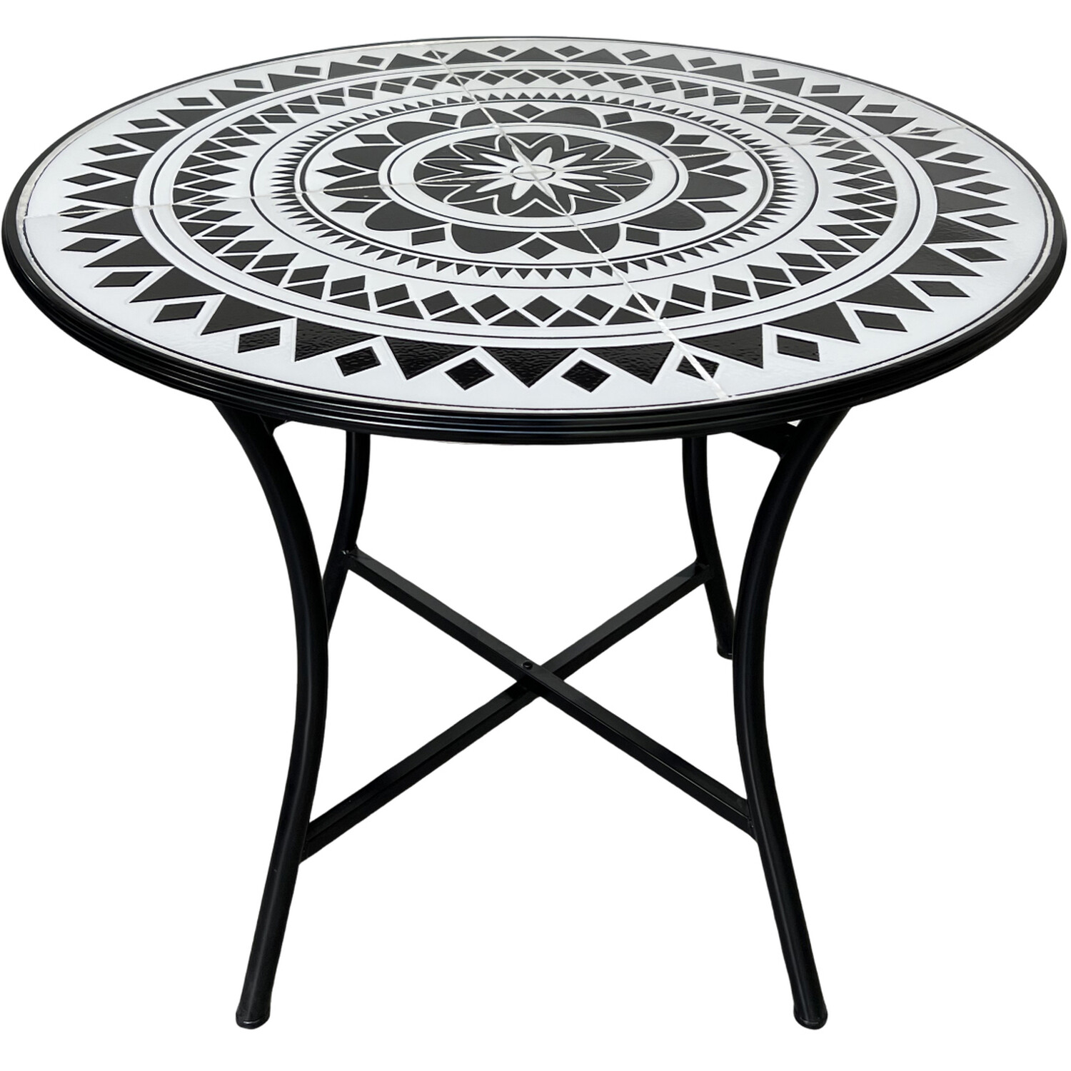 Mabel 4 Seater Dining Set - Monochrome