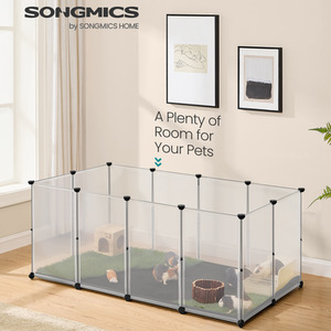 Pet Playpen with Floor and Mat