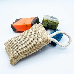 Natural Jute Scrub Soap Pouch for Exfoliation