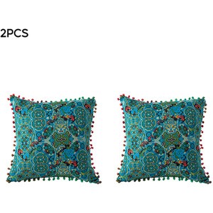 45cm Moroccan Style Pack of 2 Throw Pillows with Inserts