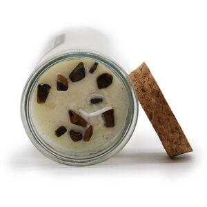 Confidence Boosting Soy Candle with Tiger Eye