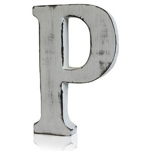 Handcrafted Shabby Chic Alphabet Letter P