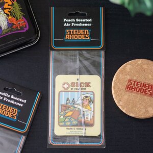 Sick of Your Shit Peach Air Freshener Retro Passive Aggressive Gift