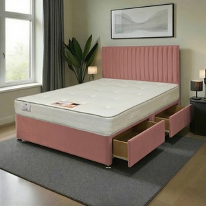 Pink / Small Single Emily Plush Bed Set With Mattress And 54