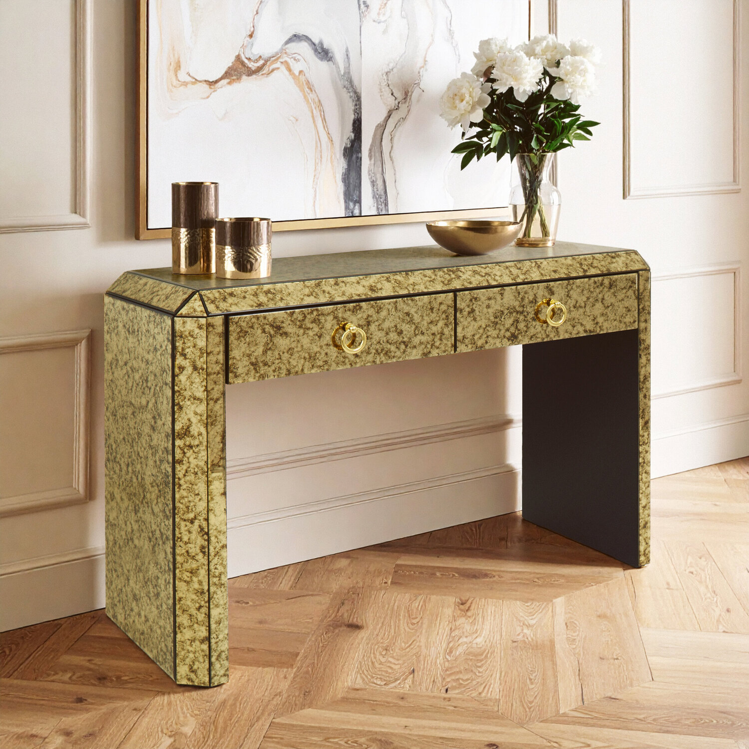 Komo Console Table - Gold