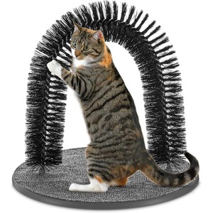 Cat Grooming Arch Pet Self Groomer Scratching Brush