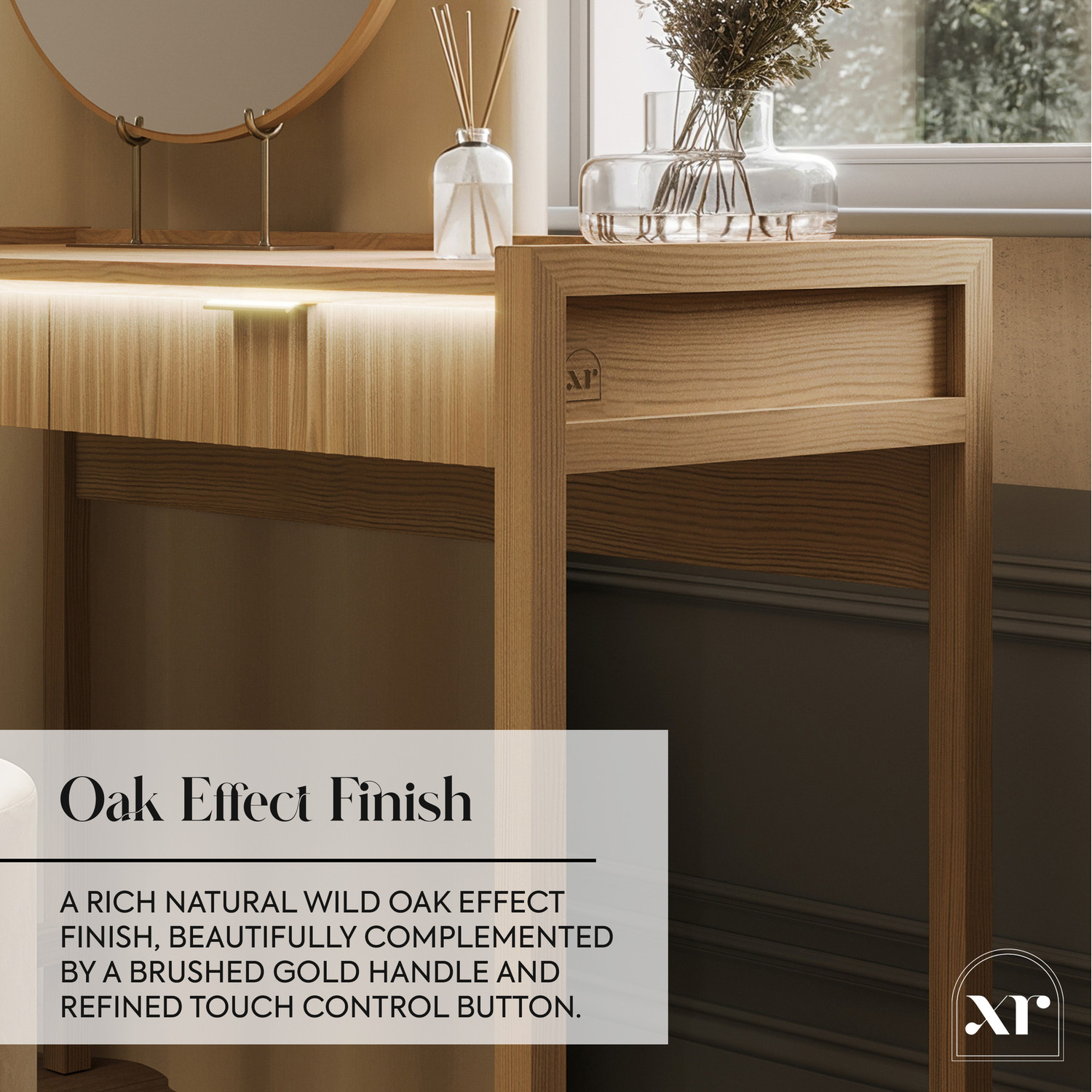 XR Living Dakota Dressing Table with App Control Lights
