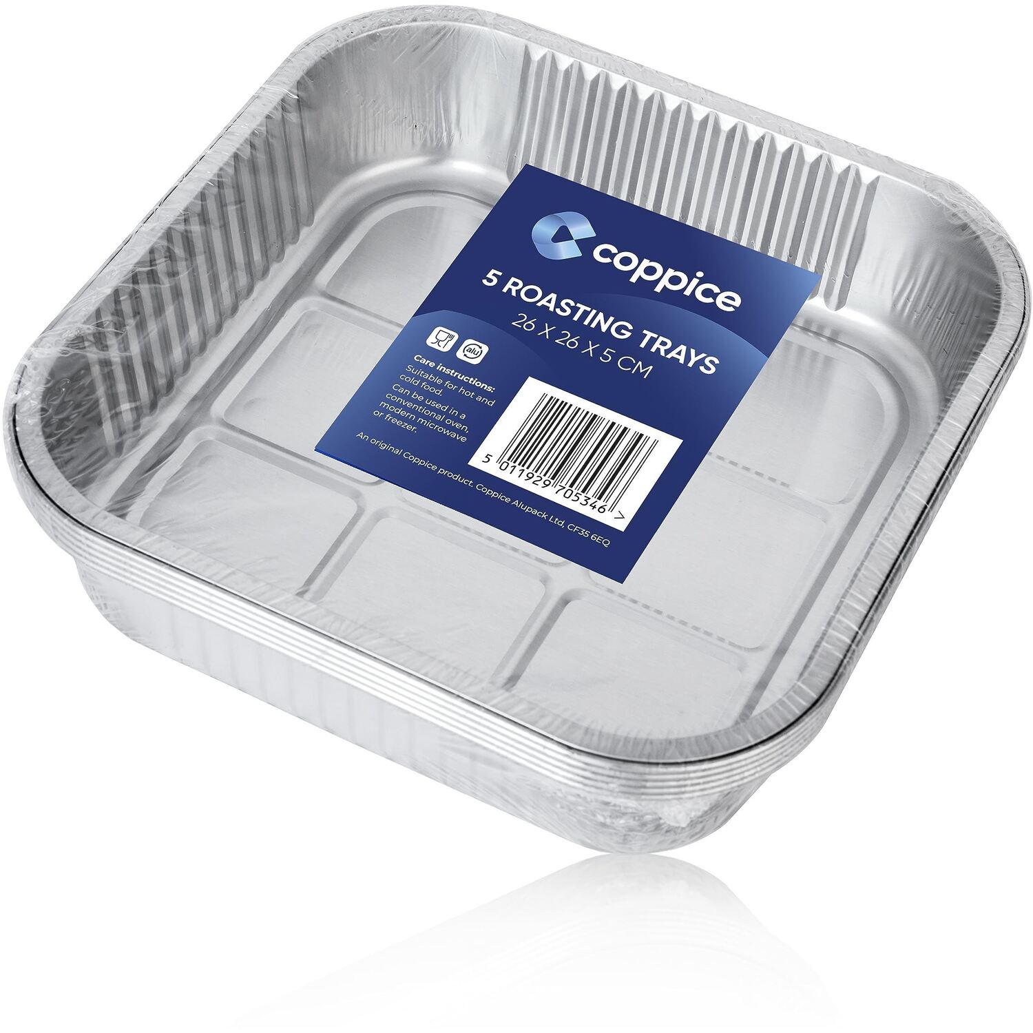 Image of Aluminium Foil tray - Silver