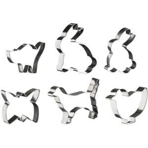 Sucre Set of 6 Animal Shape Cookie Cutters