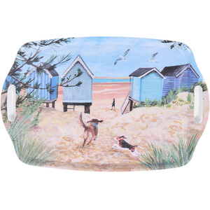 Summer Walk On A Beach Large Tray