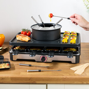 Raclette Grill with Fondue and Accessories