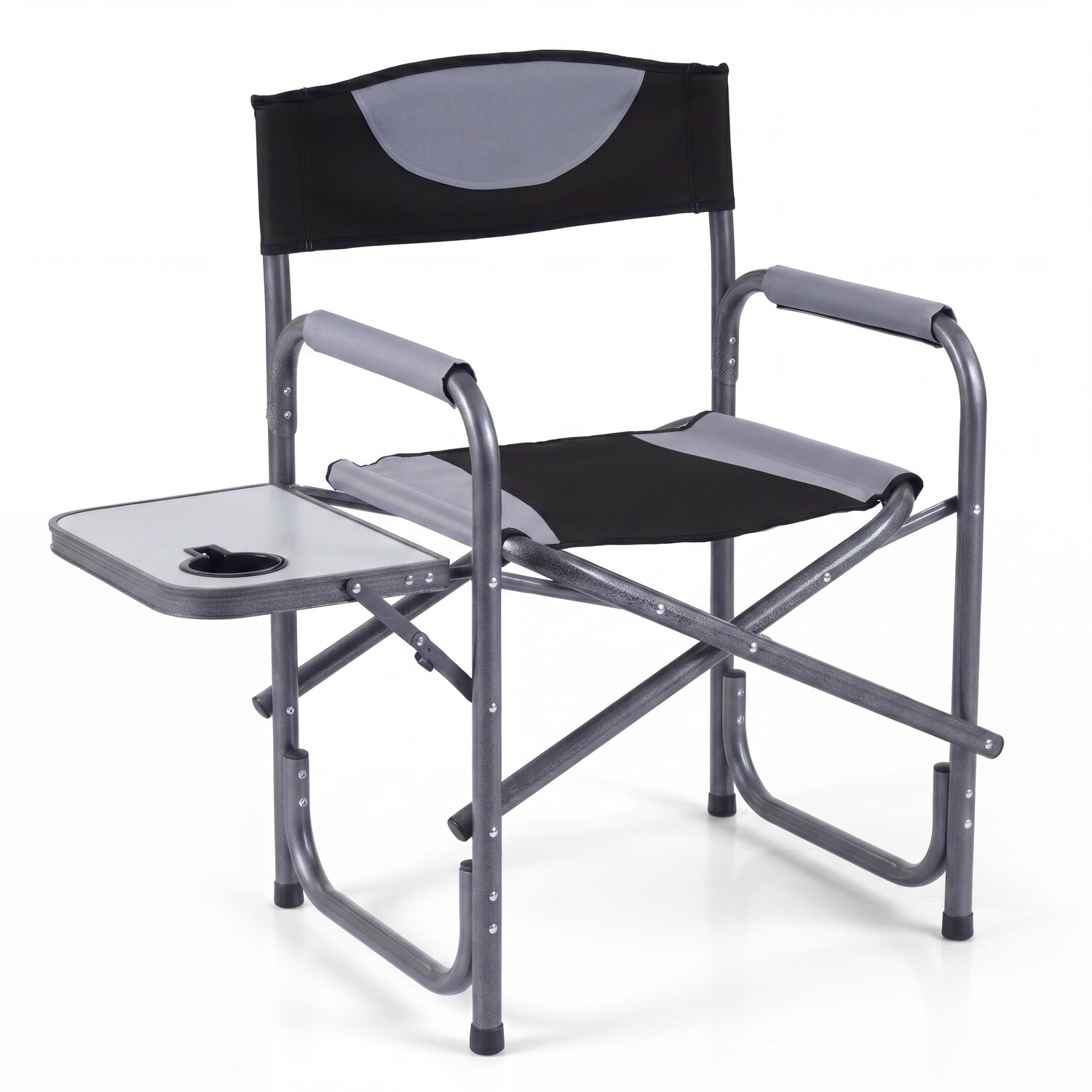 Portable Directors Camping Chair - Black