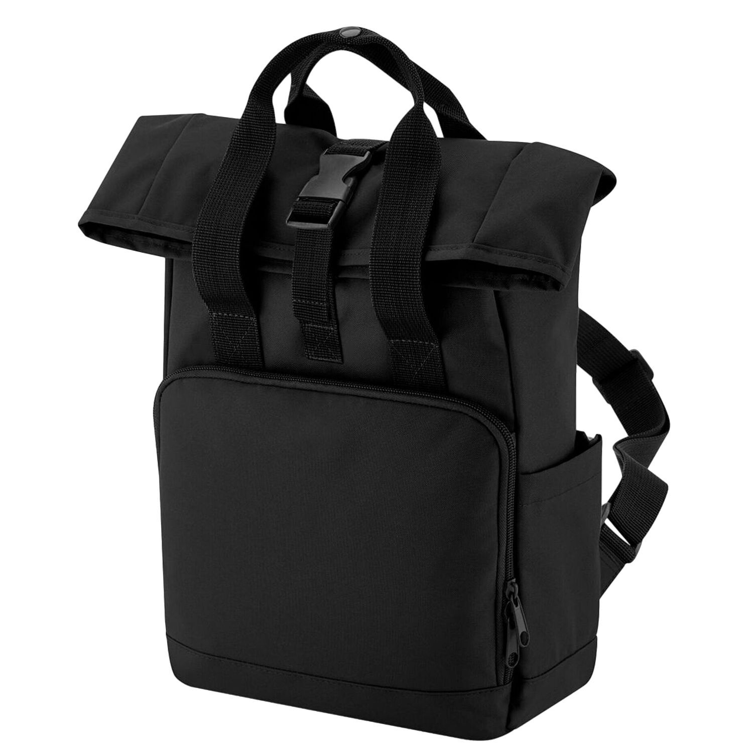Bagbase Mini Recycled Twin Handle Backpack - Black