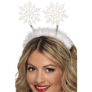 Smiffys Snowflake Christmas Bopper Headband