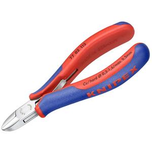 KNIPEX Electronic Diagonal Cut Pliers - Round Bevelled 115mm