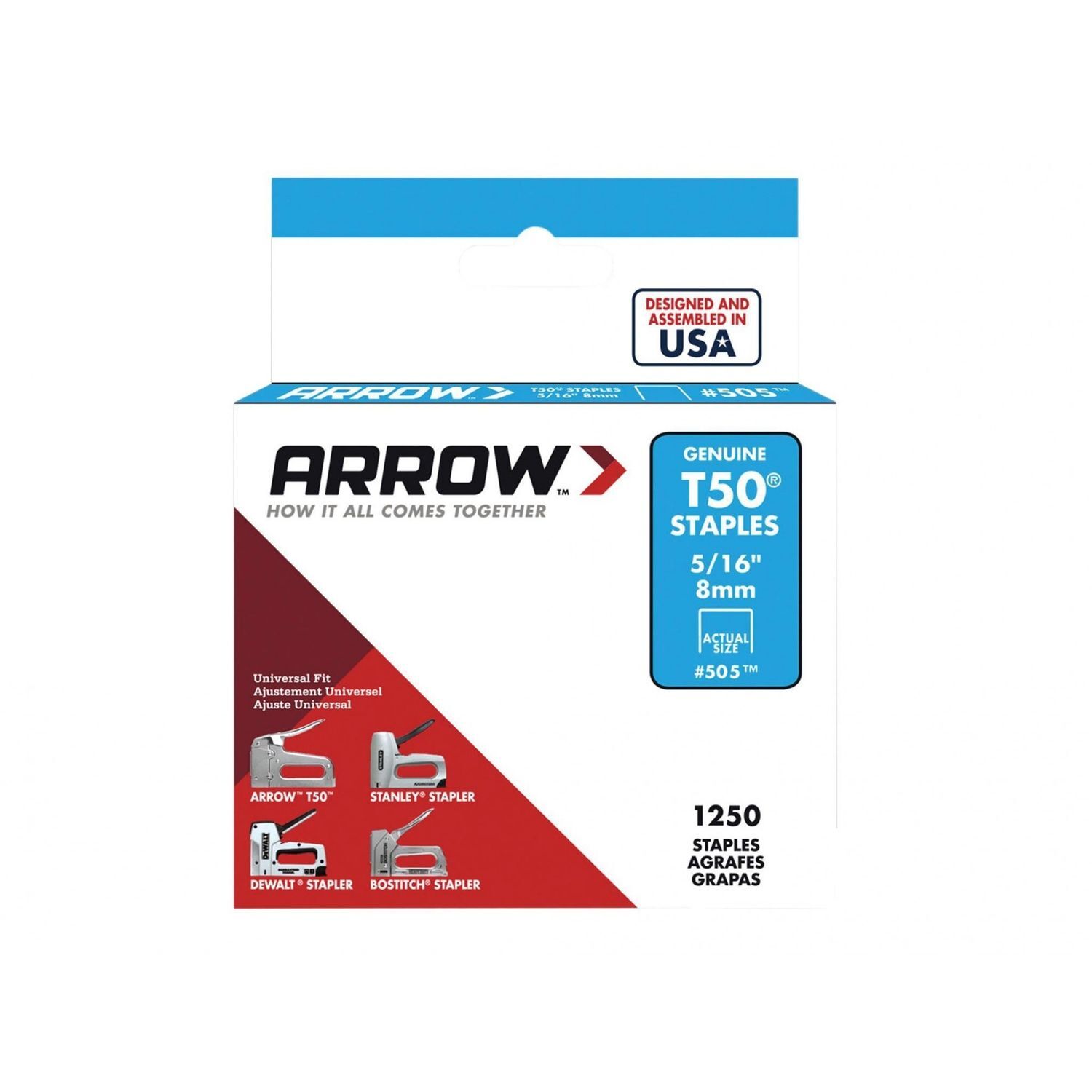Arrow T50 Staples - Multi Colour