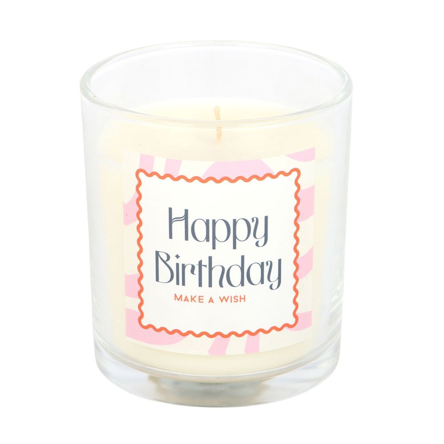 Something Different Unisex Clear Vanilla Cake Happy Birthday Scented Candle In - Image 2