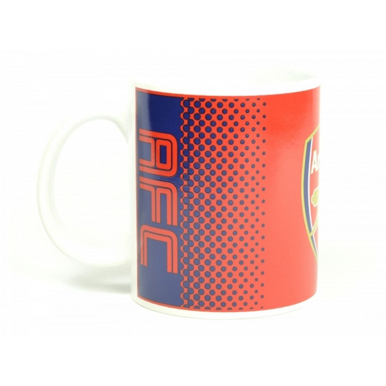 Arsenal Fc Official Fade Design Crest Mug - Red/White
