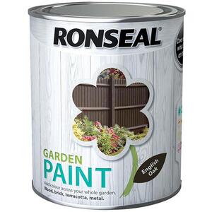 Ronseal Garden Paint English Oak 750Ml
