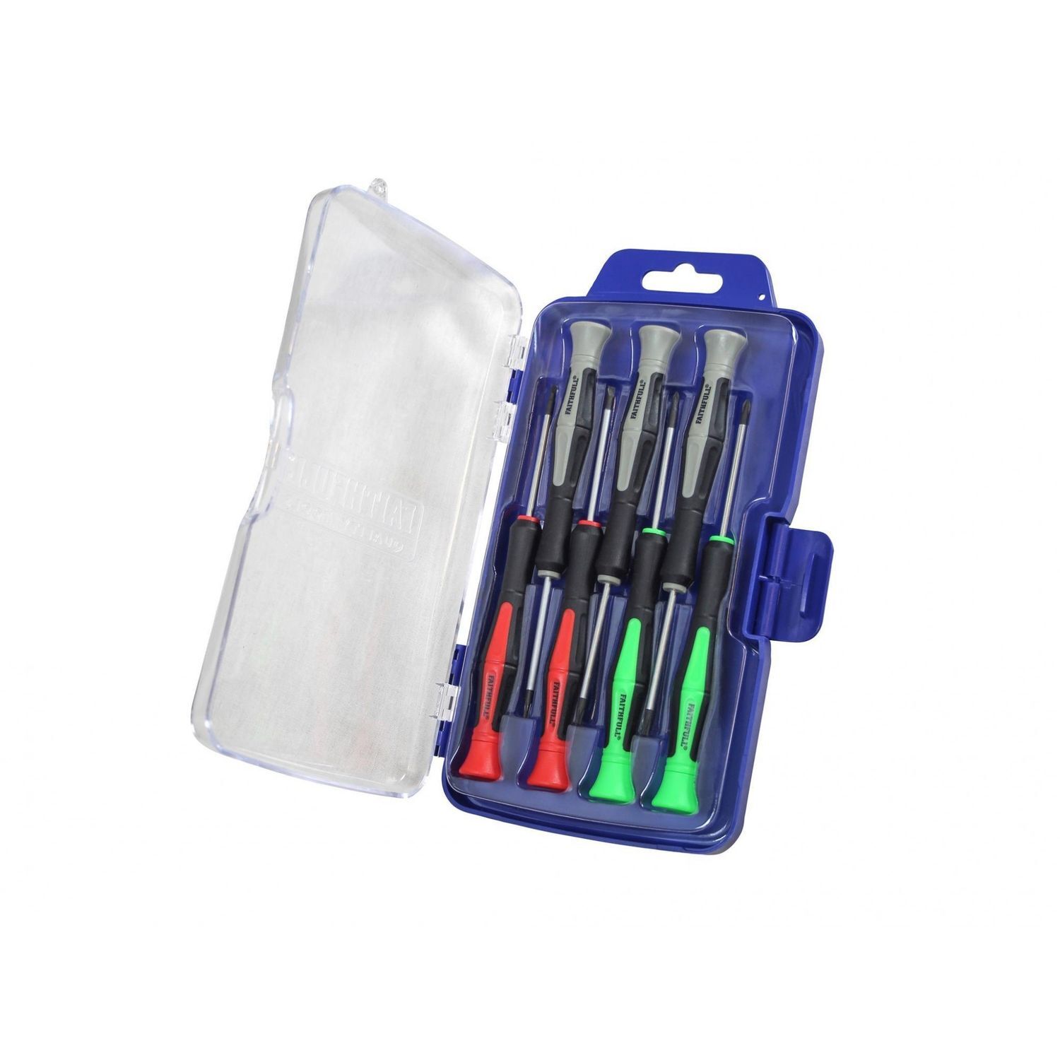 Faithfull Instrument Precision Screwdriver Set, 7 Piece - Multi Colour