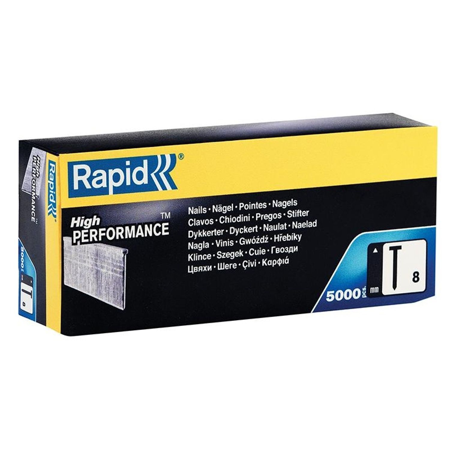 Rapid No.8 Brad Nails 18Ga - Multi Colour