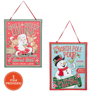 Vintage Festive Hanging Wall Art