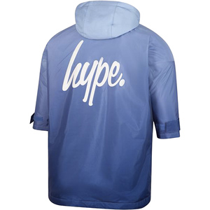 Kids Changing Robe Girls and Boys Blue Ombre Fleece Warm Swim Coat