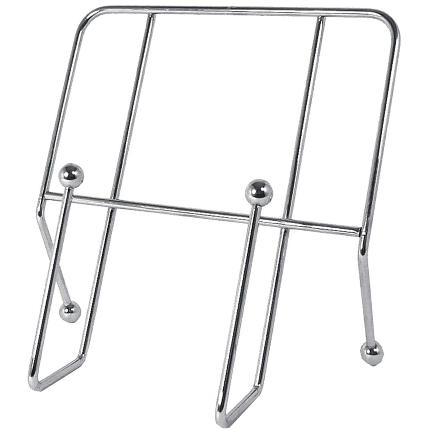 Essentials By Premier Reyna Chrome Cookbook Stand - Silver