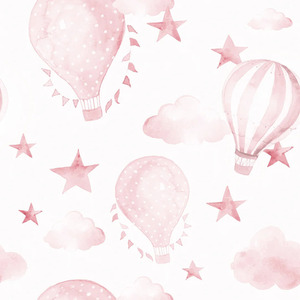 Sample of The Great Adventure Wallpaper in Pink and White