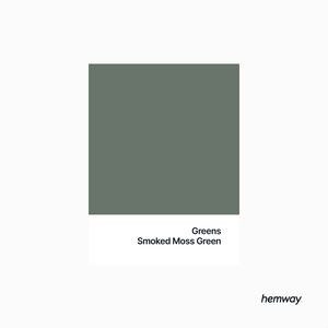 Hemway Chalk Paint Flat Matt Smoked Moss Green 1L
