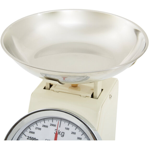 Olivier 3kg Cream Retro Kitchen Scale