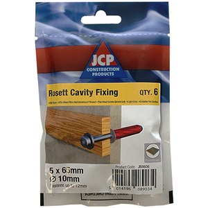 Rosett Cavity Fixings Red - M5 x 65mm (Box of 30)