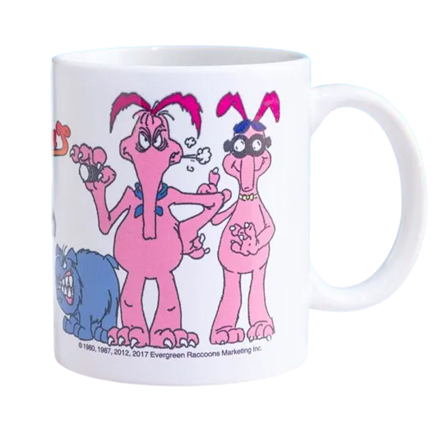 The Raccoons Group Mug - White/Off White