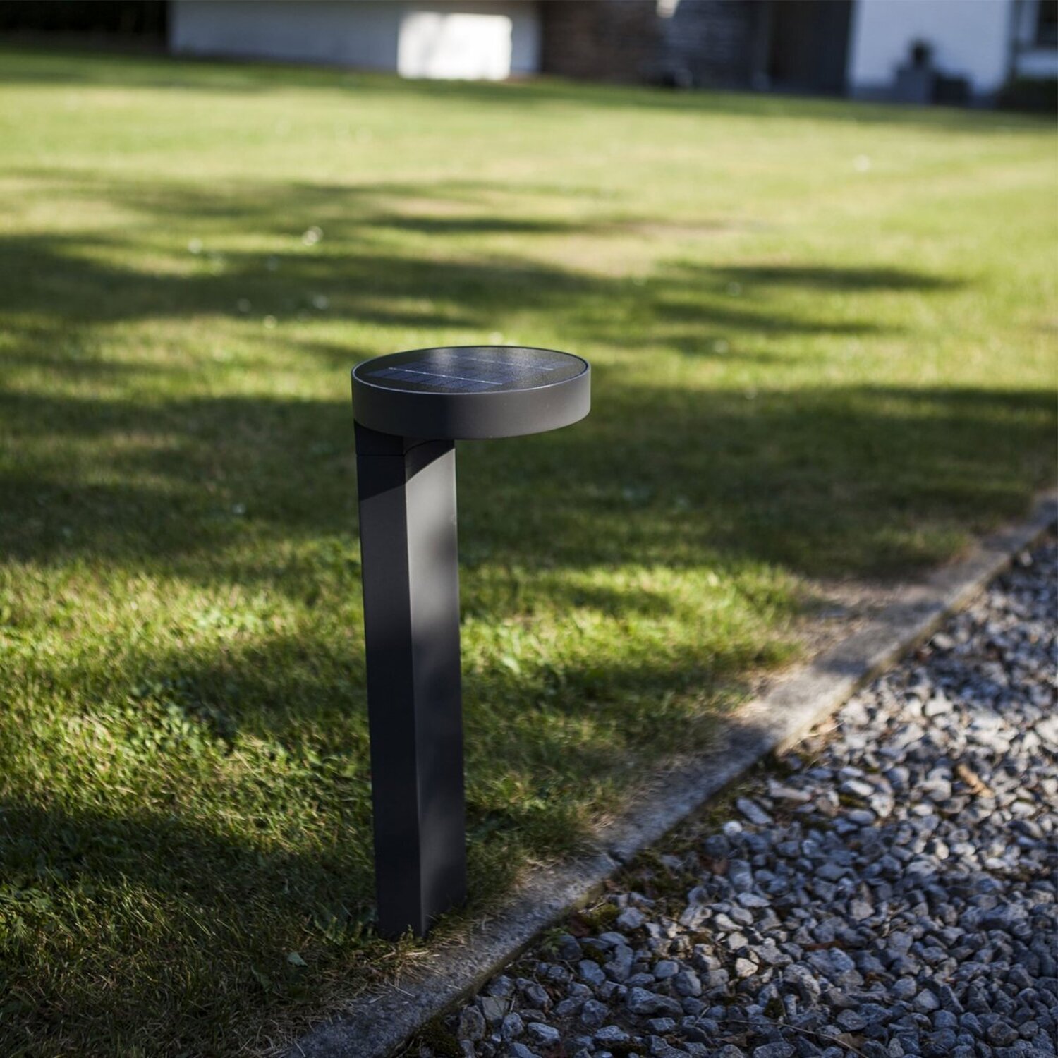 B&Q - Cgc Dark Grey & White Cube Medium Post Pathway Light - Image 2