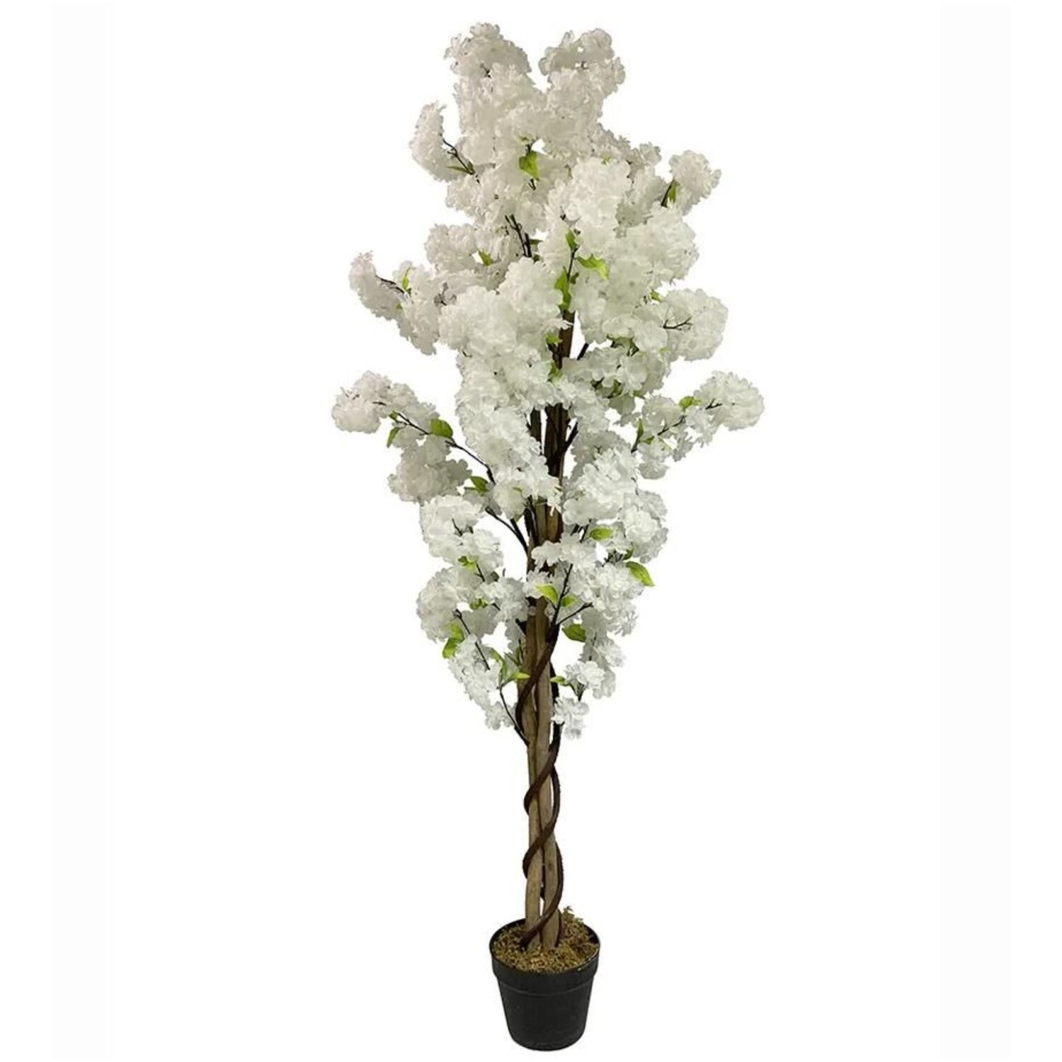 Artificial Blossom Tree 150cm Potted Indoor Home Decor - White