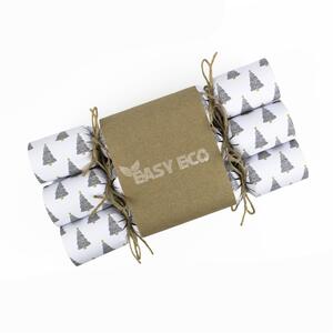 Easy Eco Plastic-Free Black Trees Christmas Crackers - Set of 6