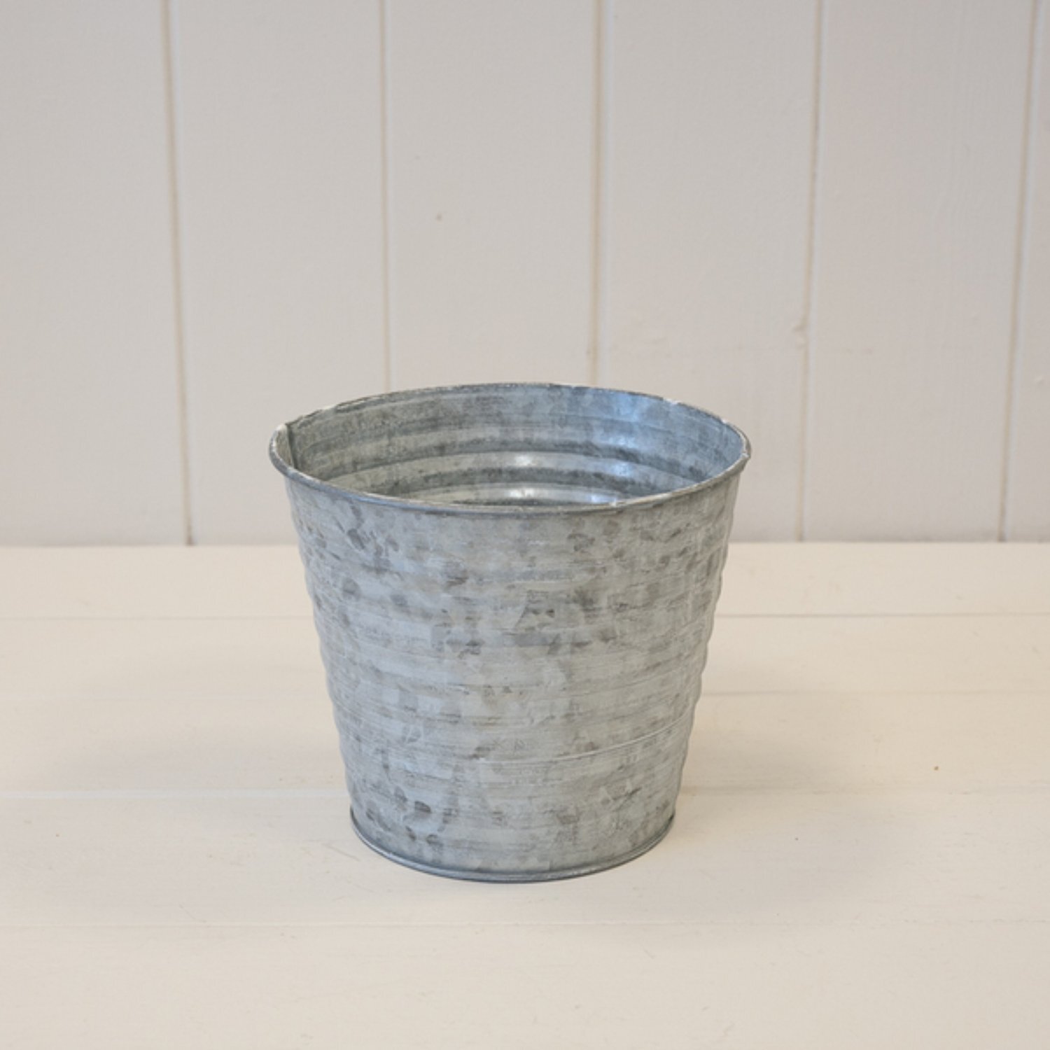  - Classic Rustic Grey Aged Zinc Planter - Image 3