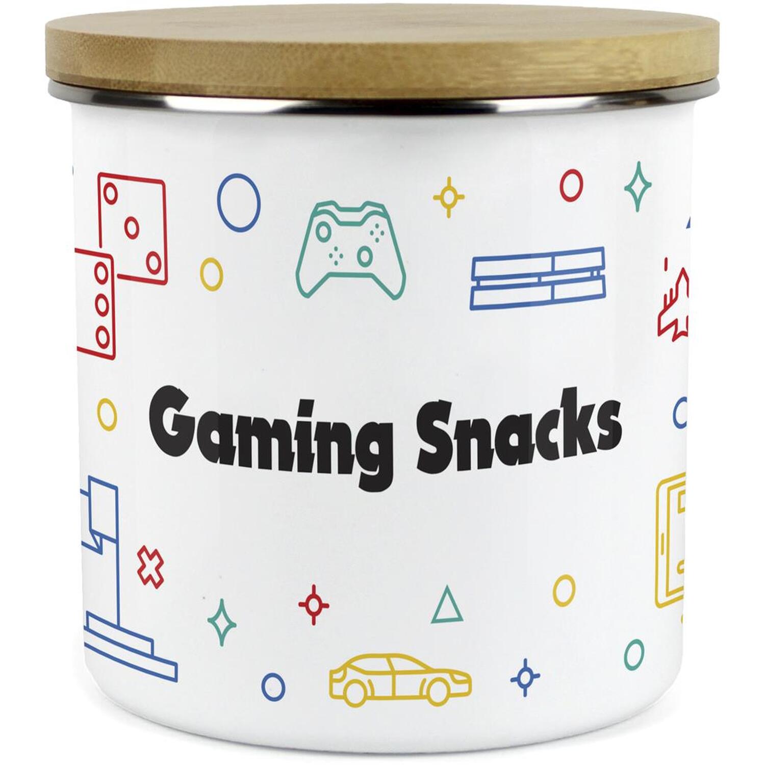 Purely Home Gaming Snacks Storage Canister - White