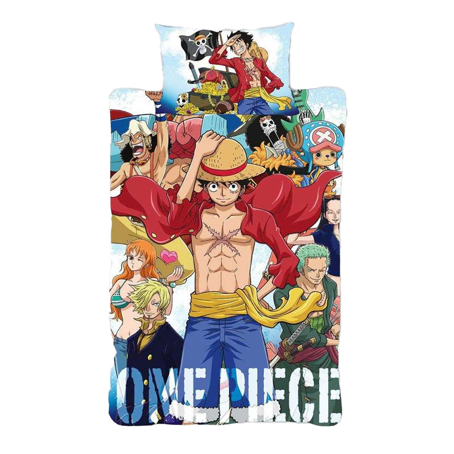 One Piece Squad Reversible Duvet Set - Multicoloured