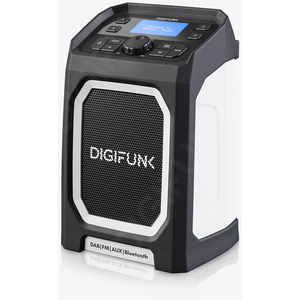 DigiFunk USB Rechargeable, DAB+, DAB, FM, Bluetooth Work Site Radio