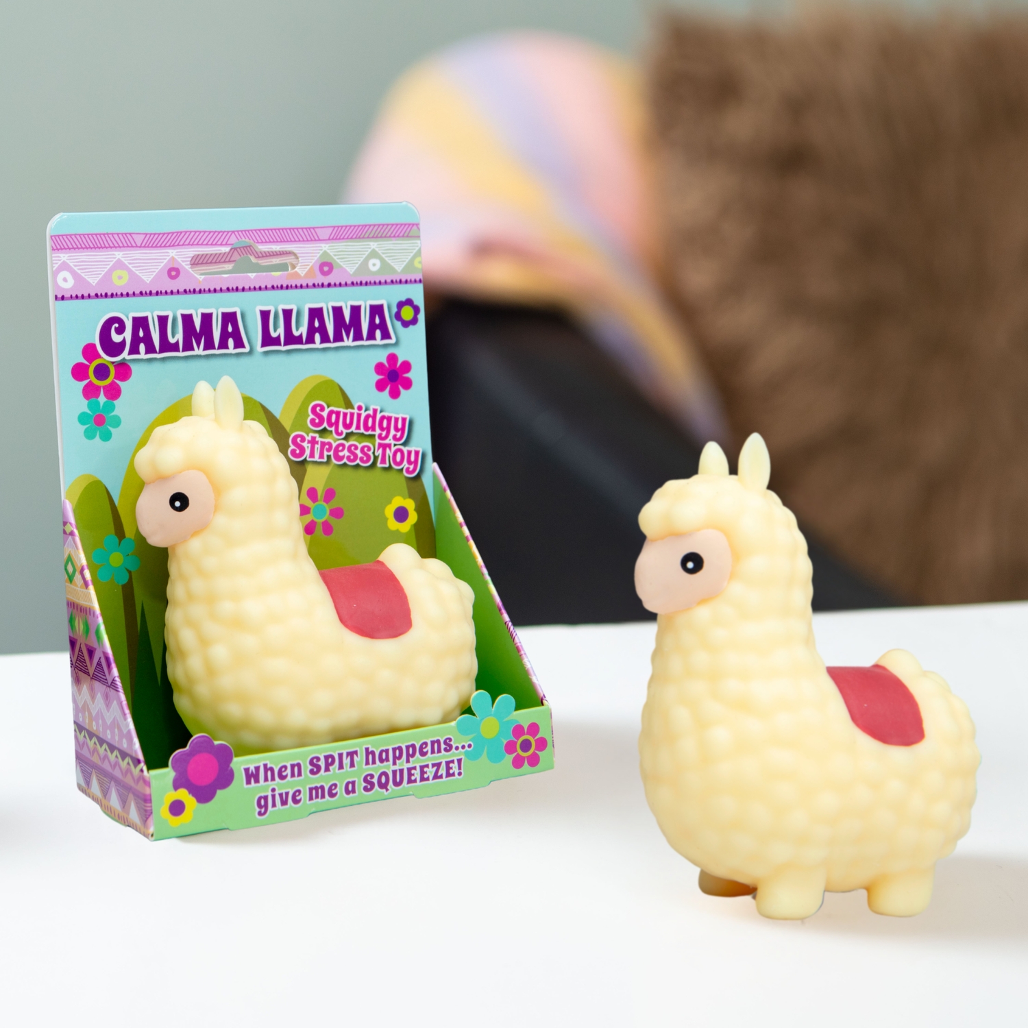 Calma Llama Stress Toy - White